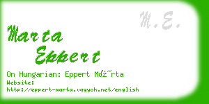 marta eppert business card
